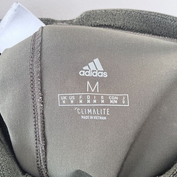 Adidas Gym Shorts ClimaLite Performance Green Athletic With Pockets Mens Medium - Picture 8 of 8